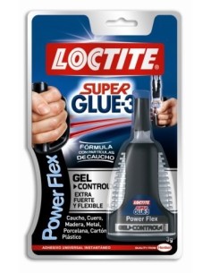 PEGAMENTO INSTANTANEO GEL 3 GR SUPER GLUE3 CONTROL POWERFLEX