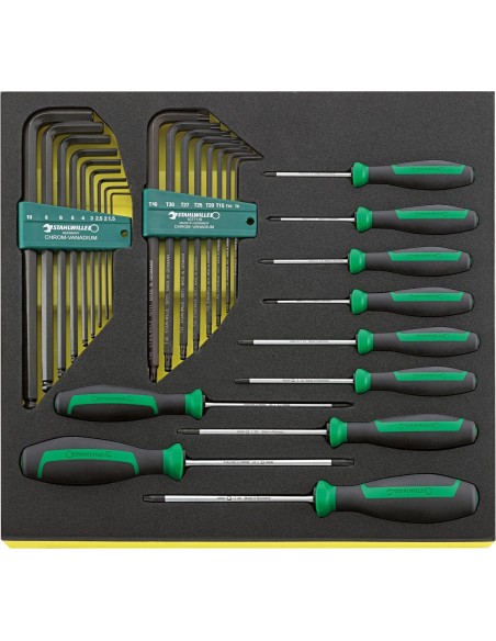 JUEGO HERRAMIENTAS. SISTEMA BANDEJAS TOOL CONTROL 1120 TCS VW/AUDI BASIS