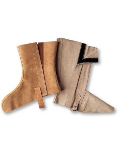 POLAINA SERRAJE NATURAL CIERRE VELCRO AJUSTE HEBILLA 453A