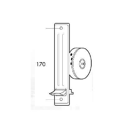 RECOGEDOR PERSIANA EMBUTIR SIN PLACA METALICO NATURAL