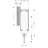 PALPADOR ORIENTABLE DIN 2270, CAPACIDAD 0-40 MM, ALCANCE 0,8 MM