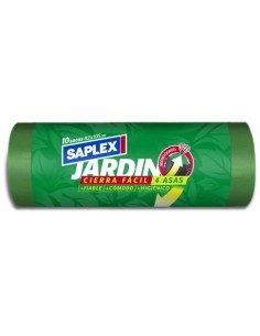 SACO JARD 80X105CM PL VERDE SAPLEX 10 PZ
