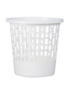 PAPELERA PLASTICO BLANCA