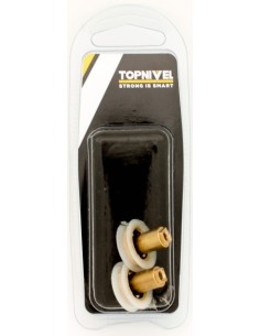 RUEDA MAMPARA RODAMIENTO METALICO BLANCO NV107612 CON TORNIL