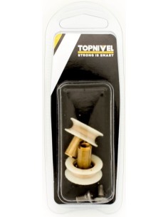 RUEDA MAMPARA RODAMIENTO METALICO 24MM NV107613 CON TORNILLO