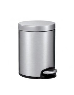 CUBO PEDAL ACERO MATE 5L