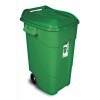 CONTENEDOR BAS. 120 LT C/RUED TAPA PL VERDE TAYG