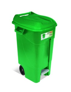 CONTENEDOR JARDIN VERDE 120 L. C/ PEDAL