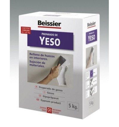 YESO REST. RELLENO HUECO 5 KG 5 KG BL INT. SUJECION MAT. BEI