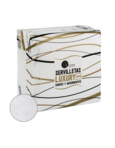 SERVILLETA MESA DOBLE CAPA 40X40CM PAPEL LUXURY LISMA 50 PZ
