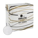 SERVILLETA MESA DOBLE CAPA 40X40CM PAPEL LUXURY LISMA 50 PZ