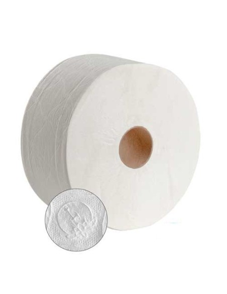 UD PAPEL HIGIENICO DOBLE CAPA INDUSTRIAL 100% CELULOSA (PAQ 18UD)