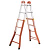 ESCALERA TELESCOPICA MULTIPOSICION MIXTA PEPPINA 125 KG (4+4 PELDAÑOS)