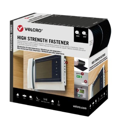 VELCRO ADHESIVO 50MM X 5M NEGRO ULTRA FUERTE