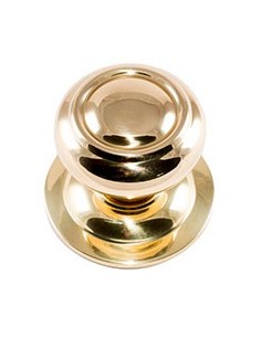 POMO PUERTA AROS 70MM LATON PULIDO 10008