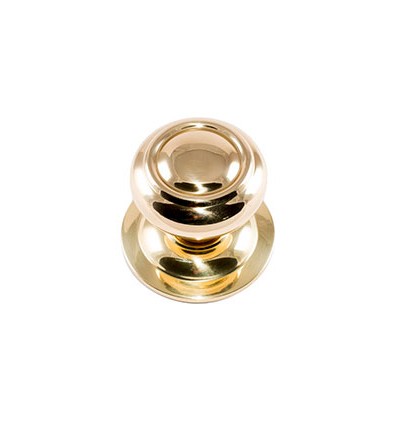 POMO PUERTA AROS 70MM LATON PULIDO 10008