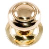 POMO PUERTA AROS 70MM LATON PULIDO 10008