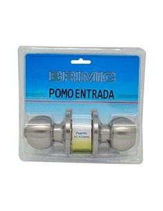 POMO PUERTA BOLA ENTRADA INOX