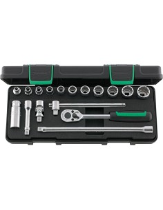 JUEGO COMPLETO DE LLAVE DE VASO 3/8" 45A/12/5 KN