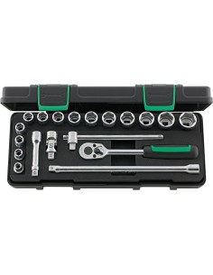 JUEGO COMPLETO DE LLAVE DE VASO 3/8" 456/14/5I KN