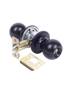 POMO PUERTA SERIE 3900 60/70MM LLAVE/CONDENA BOLA NEGRO TESA