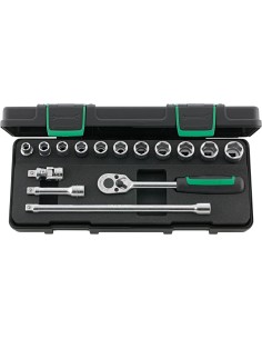 JUEGO COMPLETO DE LLAVE DE VASO 3/8" 456/11/4 KN