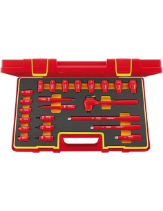 JUEGO DE LLAVES DE VASO VDE 3/8" CON QUICKRELEASE 12171/19/4 VDE