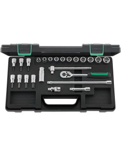JUEGO COMPLETO DE LLAVE DE VASO 3/8" 456/49/19/5 KN