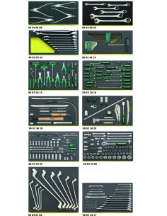 JUEGO HERRAMIENTAS. SISTEMA BANDEJAS TOOL CONTROL 3026 TCS