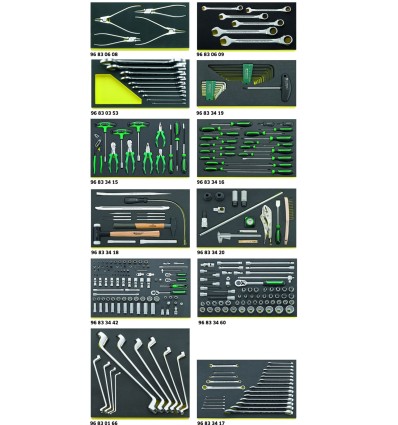 JUEGO HERRAMIENTAS. SISTEMA BANDEJAS TOOL CONTROL 3026 TCS