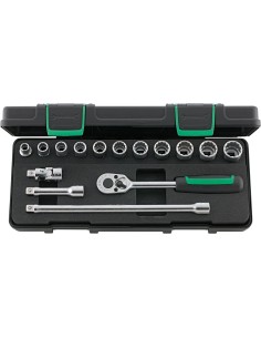 JUEGO COMPLETO DE LLAVE DE VASO 3/8" 45/11/4 KN