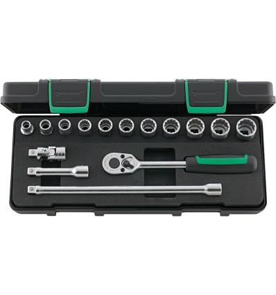 JUEGO COMPLETO DE LLAVE DE VASO 3/8" 45/11/4 KN