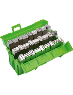 Juego marcadores letras SH niquelada DIN1451