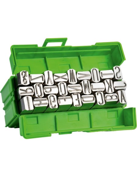 Juego marcadores letras SH niquelada DIN1451