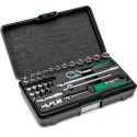 JUEGO COMPLETO DE LLAVE DE VASO 1/4" 40/24/6QR KN