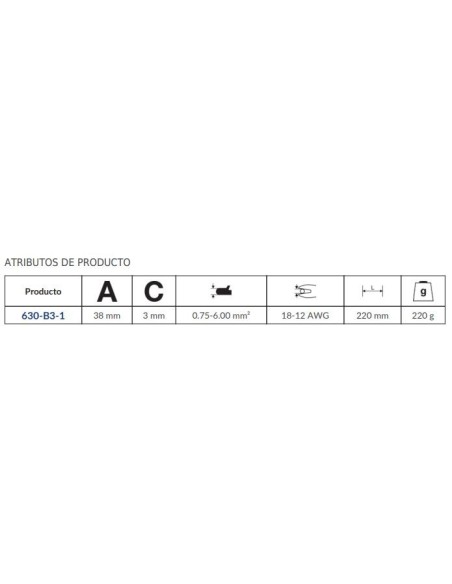 ALICATE PARA ENGASTAR TERMINALES NO AISLADOS TIPO FASTON