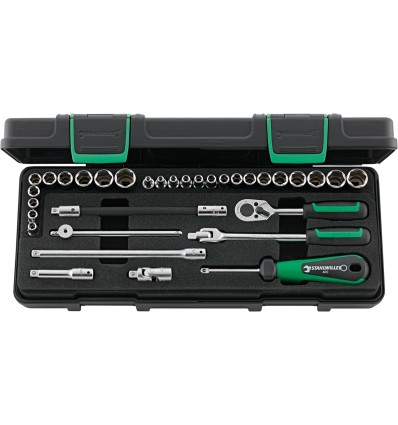 JUEGO COMPLETO DE LLAVE DE VASO 1/4" 40MA/25/8 KN