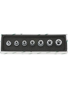 JUEGO DE LLAVES DE VASO 1/2" TORX 50TX/7