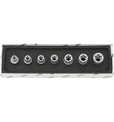 JUEGO DE LLAVES DE VASO 1/2" TORX 50TX/7