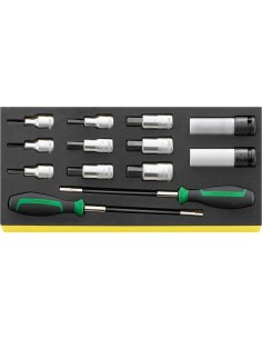 BANDEJA TCS C/ JGO. DE BOCAS DE LLAVE DE VASO 1/2" TCS 54/2309K/12506