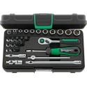 JUEGO COMPLETO DE LLAVE DE VASO 1/4" 40/23/6QR