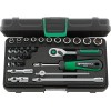 JUEGO COMPLETO DE LLAVE DE VASO 1/4" 40/23/6QR
