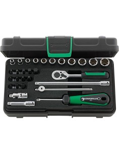 JUEGO COMPLETO DE LLAVE DE VASO 1/4" 40/23/6 KN