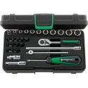 JUEGO COMPLETO DE LLAVE DE VASO 1/4" 40/23/6 KN