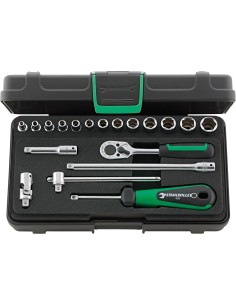 JUEGO COMPLETO DE LLAVE DE VASO 1/4" 40/13/6 KN