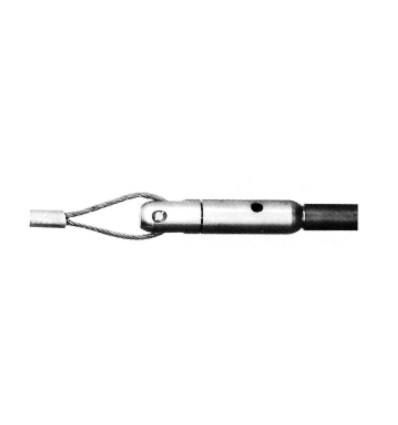 EMPLAME GIRATORIO GUIA-MALLA TIRO PARA GUIA PASAHILOS DE 9 MM (ROSCA M12 Ø18X80