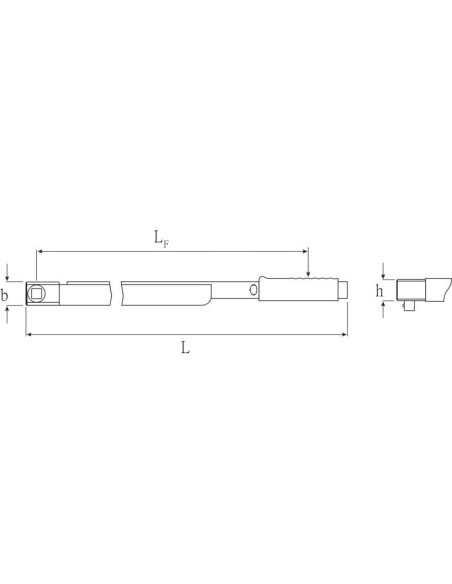 LLAVE DINAMOMETRICA CON DISPARO 720NF/80