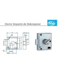 CERRADURA AGA TRIANG. RF.593