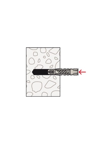 TACO REBORDE 06X35MM UX-R NYL FISCHER 100 PZ