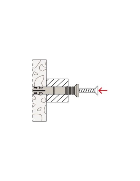 TACO FIJ 06X040MM CLAVO ROSCA FISCHER NYL N-Z PZ 50354 PREMO